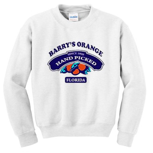 barry's orange florida sweatshirt