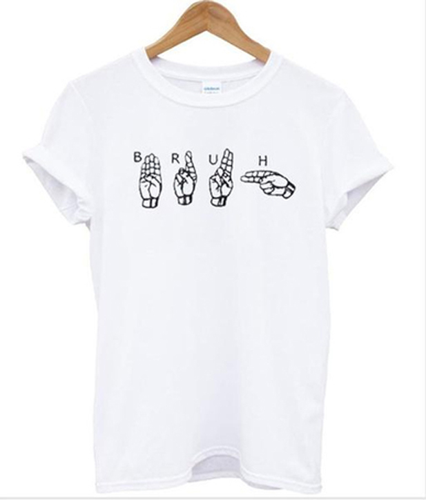 starbucks sign language t shirt