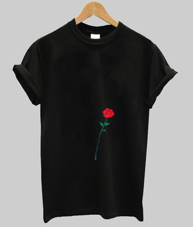red rose tshirt