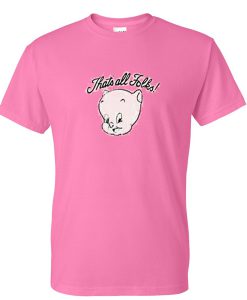 that's all folks pig tshirt