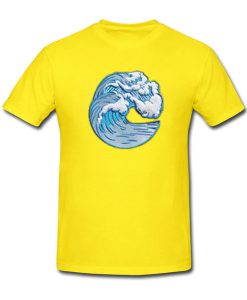 ocean wave tshirt