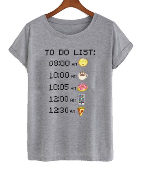 time to do list t-shirt