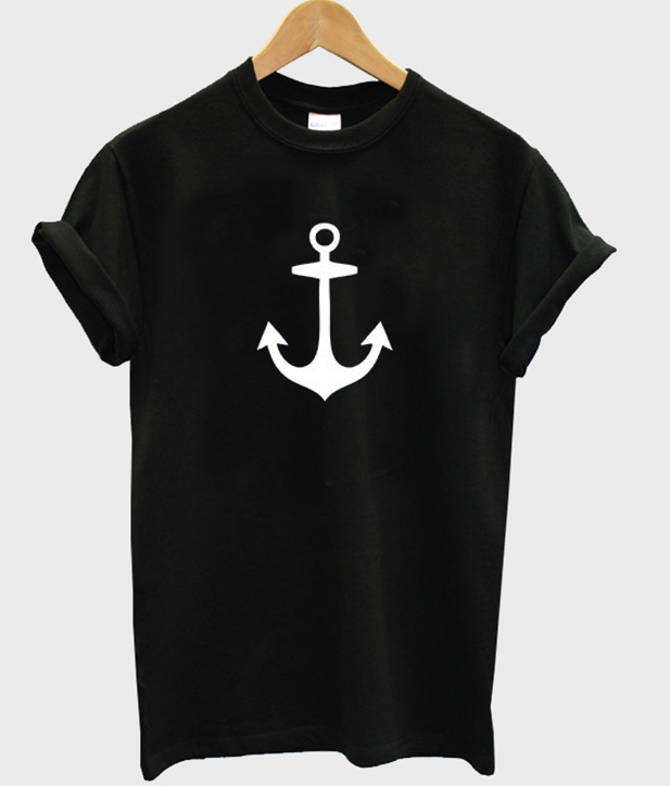 anchor design shirt