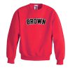 brown red sweatshirt