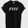 free font t-shirt