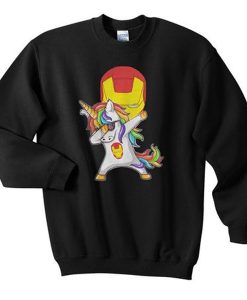 iron man unicorn dabbing sweatshirt