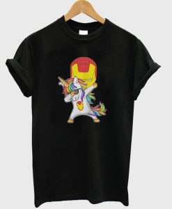 iron man unicorn dabbing tshirt