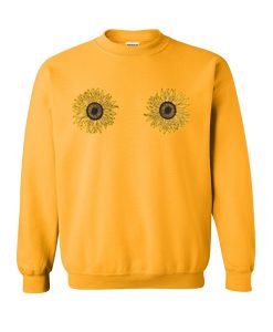sunflowers boobs sweatshirt