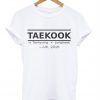 taekook is taehyung + jungkook JKK 2016 t-shirt
