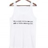this is a very serious text post with no hidden meaning at all tank top
