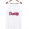 daddy font tank top