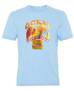 ocean earth keep it clean tshirt