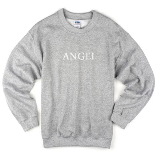 angel font sweatshirt