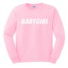 babygirl pink sweatshirt