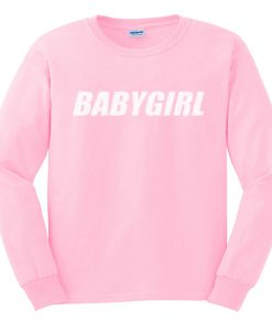 babygirl pink sweatshirt