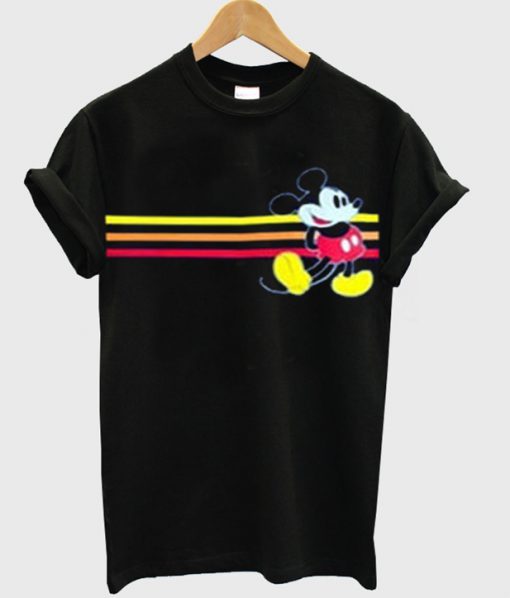 mickey mouse stripe t-shirt