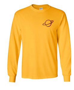 planet yellow sweatshirt