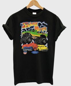 snake bite monster truck t-shirt
