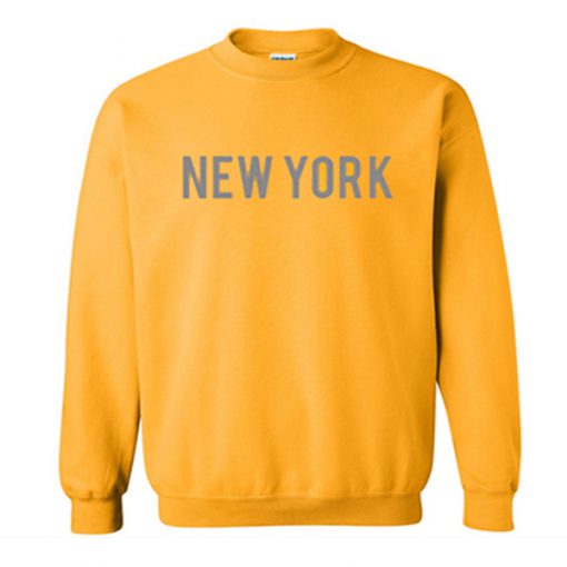 new york font sweatshirt