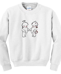 angel and devil baby sweatshirt