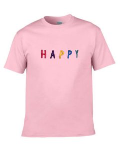 happy font rainbow tshirt