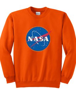 nasa orange sweatshirt
