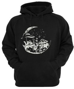 alien on the moon hoodie