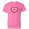pink love heart tshirt