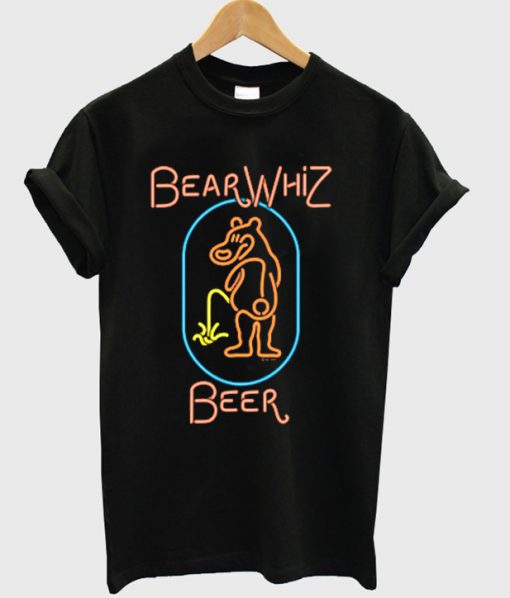 bear whiz beer t-shirt