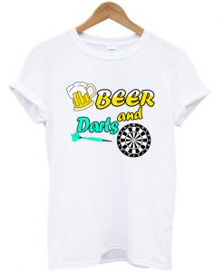 beer and darts t-shirt