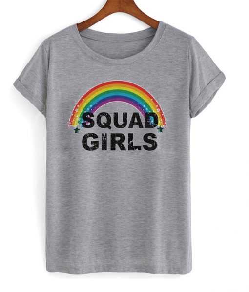 squad girls rainbow t-shirt