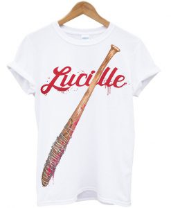 walking dead lucille baseball bat t-shirt