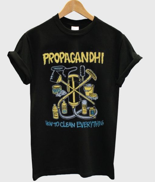 propagandhi how to clean everything t-shirt