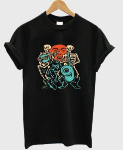 skeleton band t-shirt