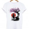 thrunks under the cherry blossom tree dragon ball t-shirt