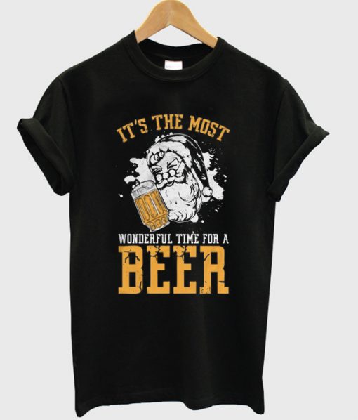 it's the most wonderful time for a beer t-shirt