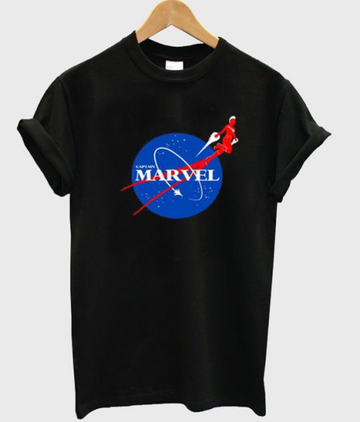 nasa captain marvel t-shirt