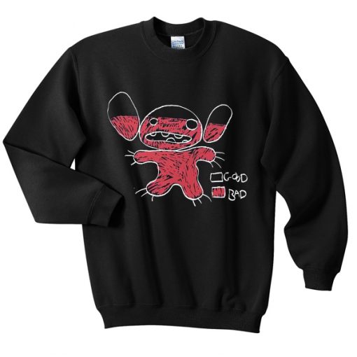 badness level lilo and stitch sweatshirt