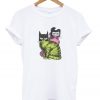 elvis and batman cats t-shirt