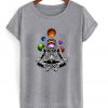 yoga astronaut t-shirt