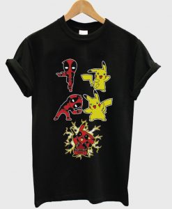 deadpool pikachu t-shirt