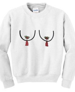 nipple tassel christmas sweatshirt