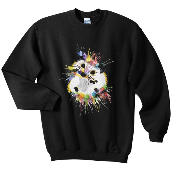 rainbow hedgehog sweatshirt