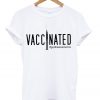 vaccinated god bless science t-shirt
