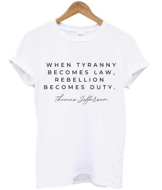 rebellion becomes duty shirt