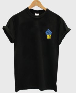 I Stand With Ukraine Pocket Print T-shirt