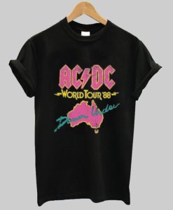 ACDC 1988 World Tour Distressed T Shirt
