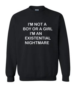I’m Not A Boy Or A Girl I’m An Existential Nightmare Sweatshirt